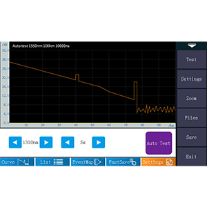 Bộ dụng cụ sợi OTDR Fiber Optic Tester 1310/1550nm 26/24dB Test Rang 500m-100Km 3