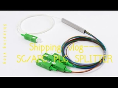 1 * 4 SC / APC mini PLC Splitter Block Type 900um FTTH PON Passive ODN LSZH 1Meter Pigtails
