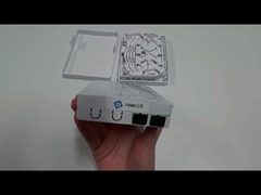 2SC Port Fiber Optic Termination Box cho FTTH PON Plastic Optical Rosette Caja Terminal