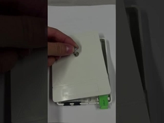 2 Core SC Fiber Optica Rosette cho Sợi vào tường trong nhà được gắn với Cassette