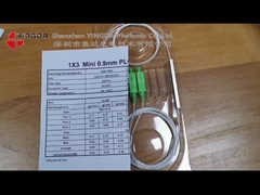 1x9 ống thép NAP phân tách sợi quang G657A1 FTTR PLC Splitter SC APC Connector