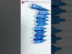 Bộ chia cassette 1:8 đầu vào SC/UPC pigtail vàng 2mm, Đầu ra SC/UPC pigtail trắng 900um