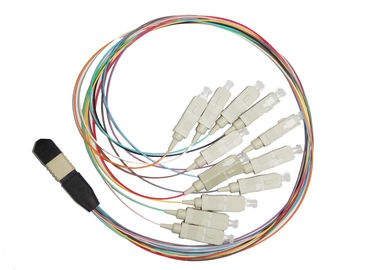 Mua MPO APC Male To FC APC Fan Out Cable Chế độ đơn 12 sợi cho ứng dụng mật độ cao sản xuất trực tuyến