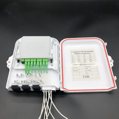 Mua 1 * 8 Bộ chia Mô-đun Bộ chia sợi quang FTTH Hộp cáp Uncut Cáp ABS Trắng chống cháy UL94 V0 sản xuất trực tuyến