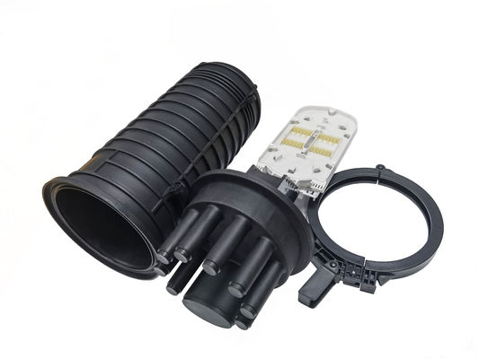 Mua 24-144 lõi Tăng nhiệt Dome Fiber Optic Splice Closure 1 hình bầu dục 8port IP68 cho Pole Duct sản xuất trực tuyến