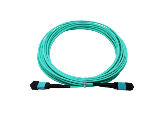 Mua 12 Bộ cáp vá MPO sợi quang OM3 40/100G Aqua 10 mét cho trung tâm dữ liệu sản xuất trực tuyến
