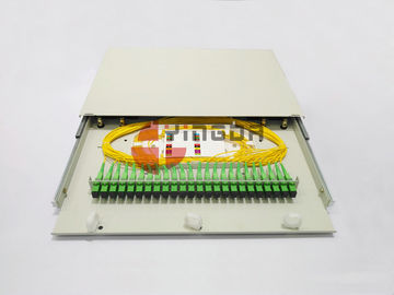 Mua 19 "ODF SC 24Port trượt Drawer Fiber Optic Patch Panel Hộp phân phối 1U thép cán nguội sản xuất trực tuyến