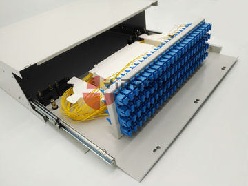 Mua 19 "4U 96 Port SC Trượt ra Khung ngăn Cáp quang Hộp phân phối Hộp phân phối quang học sản xuất trực tuyến