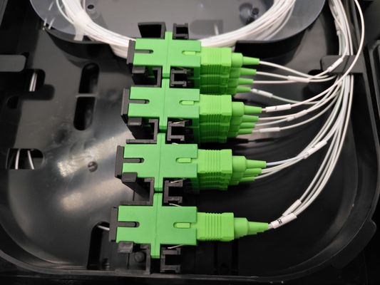 Mua FTTH IP65 16 cổng 2pcs 1x8 Fiber Optic Splitter Box Aerial Pole Wall Mounting Đen sản xuất trực tuyến