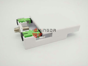 Mua 2 Cổng Socket Panel cho SC Fiber Adapter Cáp quang Hộp Trắng ABS FTTH sản xuất trực tuyến