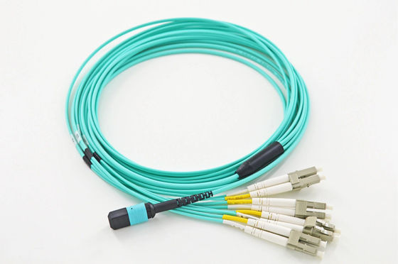 Mua YINGDA Tốc độ cao 8Fiber MPO Nam đến LC OM3 Fanout Patch Cord Mode đơn 9/125um Breakout 100G 400G sản xuất trực tuyến