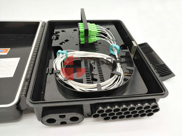 Mua 2 Trong 24 Out Đắp Đen Đèn Đựng Fiber Optic Splitter Box cho 1x16 với SC / APC Adapter sản xuất trực tuyến