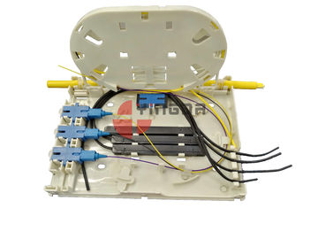 Mua Cổng kết nối cáp quang 4 cổng OTB FTB104E Dây nhựa trắng cho cáp thả FTTH 2 * 3mm sản xuất trực tuyến
