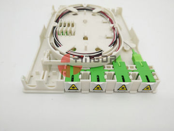 Mua Tủ kết nối quang 4 cores FTTH cho SC / APC Adaptor sản xuất trực tuyến