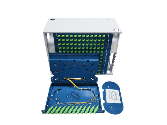 Mua 19' 'Fiber Optic Patch Panel Max Capacity 144 Fiber SC LC FC ST Connector Rack Mount Với Thang Splice tích hợp 12 Port sản xuất trực tuyến