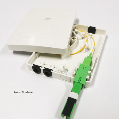 Mua 2SC Port Fiber Optic Termination Box cho FTTH PON Plastic Optical Rosette SC LC Adapters sản xuất trực tuyến