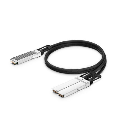 Mua 1M tương thích 800G OSFP Fined Top đến 2 x 400G OSFP Flat Top Ethernet Passive Direct Attach Copper Breakout Cable sản xuất trực tuyến