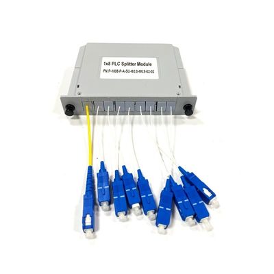 Mua Máy chia PLC sợi quang mới Cắm vào loại 1x8 LXX hộp thẻ chèn với SC / UPC Connector module trong hệ thống viễn thông sản xuất trực tuyến