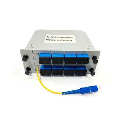 Mua Fiber optic PLC splitter modular 1:16 1 to 16 SC/UPC  Cassette Card  with 2.0mm 1m Yellow Pigtail sản xuất trực tuyến