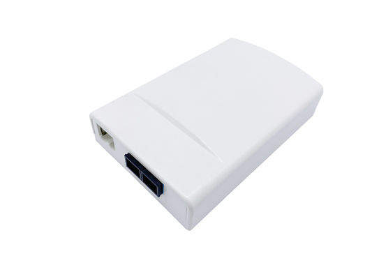 Mua 2 lõi phân phối sợi quang FTTH mini lõi mặt tường Mặt nạ nhựa ABS màu trắng sản xuất trực tuyến