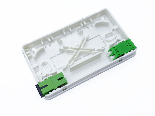 Mua Hộp kết nối sợi quang 2SC Mini Roseta màu trắng 2 cổng Treo tường ABS + Hợp kim PC OTB ODB sản xuất trực tuyến