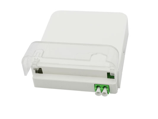Mua 2 cổng LC / APC Hộp đầu cuối cáp quang FTTH song công Ổ cắm tường IP54 ABS trong nhà + PC sản xuất trực tuyến