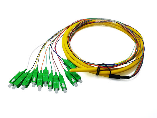 Mua 12 màu sắc SC APC Sợi quang Pigtails G657A1 LSZH 900um 3Mts SM Ferrule bằng gốm IL sản xuất trực tuyến