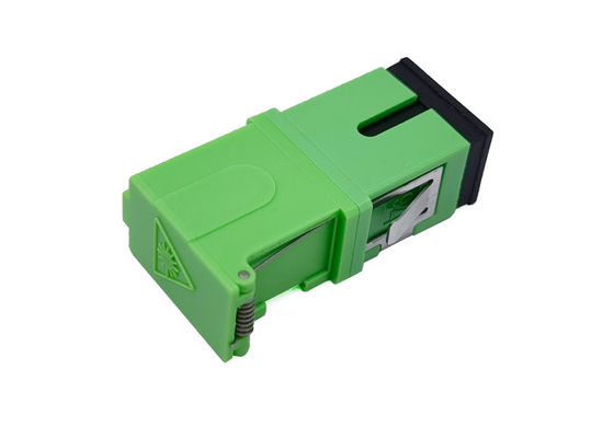 Mua Bộ điều hợp đầu nối sợi quang màn trập bên SC không có mặt bích Laser kẹp kim loại màu xanh lá cây sản xuất trực tuyến