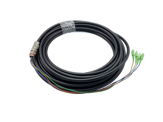 Mua Dây cáp quang chống thấm nước bằng đồng nhôm 4 lõi SC FC Dây cáp quân sự 9,8mm PE sản xuất trực tuyến