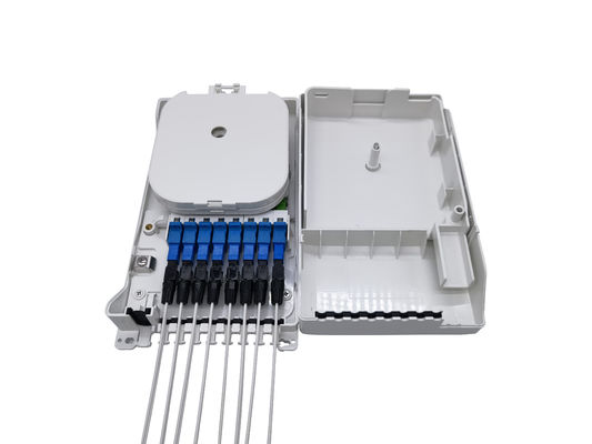 Mua Hộp đầu cuối cáp quang FTTH màu trắng treo tường IP54 trong nhà Mini Compact 8 lõi Bộ chuyển đổi SC sản xuất trực tuyến