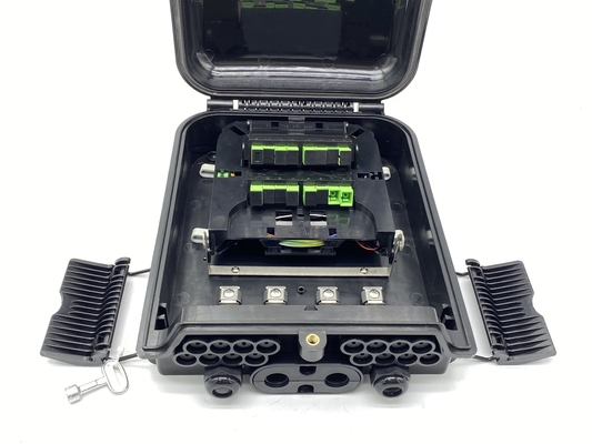 Mua Trung Quốc nhà máy nhà cung cấp 16 cổng FTTH Fiber Splitter hộp phân phối Walll Mount ngoài trời IP65 Đen sản xuất trực tuyến
