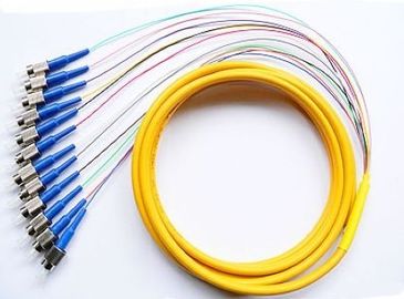 Mua Sợi quang đa sợi 12 sợi quang Pigtail 1Meter hoặc 1,5 mét, sợi quang Jumper FC Ribbon Pigtail sản xuất trực tuyến