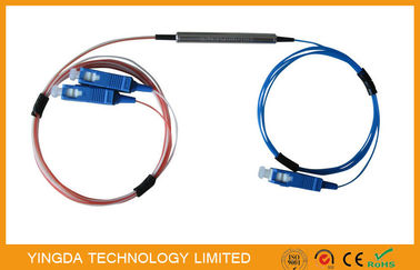 Mua 1 x 2 Bộ ghép nối Plast Fiber Plip, hợp nhất Fbt Coupler 1310nm 1550nm Cửa sổ đôi 50% / 50% sản xuất trực tuyến