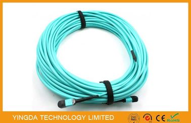 Mua 12 sợi OM3 10Gig MTP MPO Cáp, Cáp Trunk MPO - MPO 12 FO OM3 15 Mts sản xuất trực tuyến