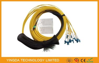 Mua Chống thấm SM MTP MPO Cáp, Cáp quang 12 lõi với Kéo Mắt sản xuất trực tuyến