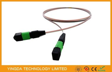 Mua 12 sợi Core Ribbon Fiber Mpo Để Mpo Jumper, Mtp / Nam cáp sợi quang một chế độ sản xuất trực tuyến