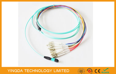 Mua Cáp đa chế độ MTP MPO OM3 10G Cáp ruy-băng OFNR phẳng 12 sợi sản xuất trực tuyến