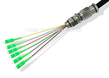 Mua Bím tóc sợi quang chống nước 6 lõi SC / APC singlemode 9/125 um OS2 LSZH 15 mét 0,9mm cho viễn thông ngoài trời sản xuất trực tuyến