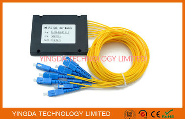 Mua Bộ chia sợi quang PLC đơn chế độ GPON 1x 8, Mô-đun bộ chia PLC SC 1.5M sản xuất trực tuyến