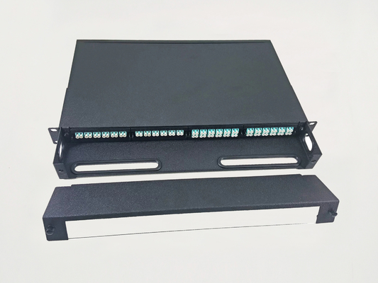 Mua 96 lõi 1U MPO Patch Panel Vỏ 4 ngăn rộng 24 cổng LC Bộ điều hợp MTP Cassette sản xuất trực tuyến