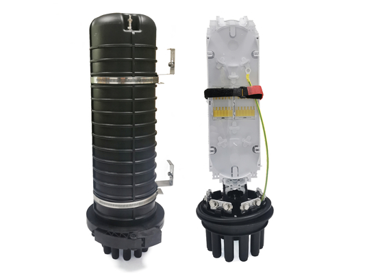 Mua 96 lõi Dome IP68 1 Hình bầu dục + 8 Đầu nối cáp quang tròn Vỏ bọc Con dấu có thể co lại bằng nhiệt sản xuất trực tuyến