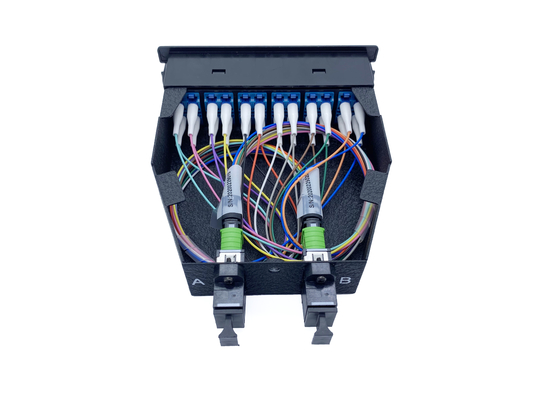 Mua 12 24 sợi MPO MTP Cassette Plastic OM3 10G Aqua Male Multimode Cable sản xuất trực tuyến