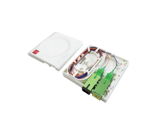 Hộp kết thúc sợi quang 2Cores ABS kích thước nhỏ gọn cho việc cài đặt dễ dàng