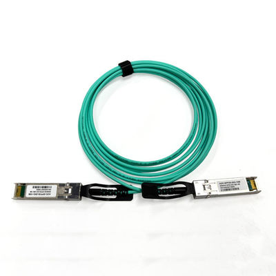25G SFP28 Cáp quang hoạt động 50/125 OM3 MM 3.0mm Cáp AOC Aqua Color 10 Mts