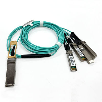 Cáp AOC 100G 100G QSFP28 đến 4x25G SFP28 Breakout Cáp quang hoạt động 5M OM3