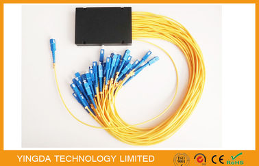 1:16 Fiber Optic Plc Splitter Box, Optical Fiber Splitter Module g657a2 Corning Fiber Cable