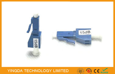 Thiết bị suy hao quang học nam tính đơn đến nam mô đơn 15dB, LC Xây dựng bộ suy hao