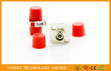 Fixed Type Fiber Optic Attenuator Square 3dB 4dB 5dB , CATV FC Attenuator