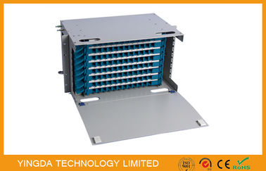 SC ODF 96 Port Patch Panel Fiber Optic Distribution Frame Welding Tray 12 Fibers