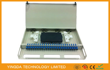 SC Simplex 24 Port Fiber Patch Panel For FTTH FTTX FTTB ODN PON Network